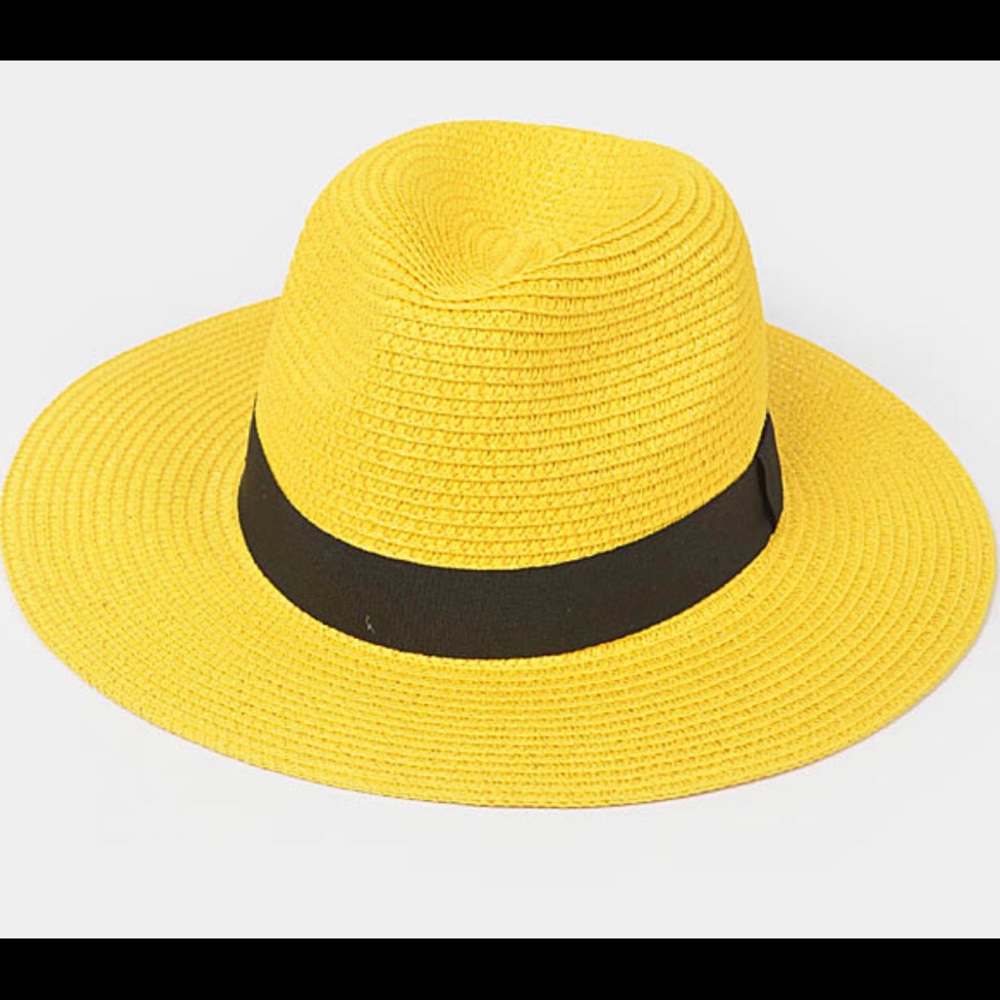 YELLOW CLASSIC FEDORA HAT